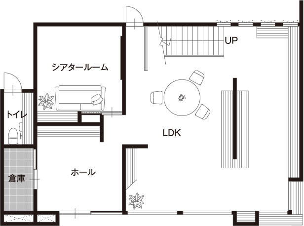 自然と調和するリラックス空間の家